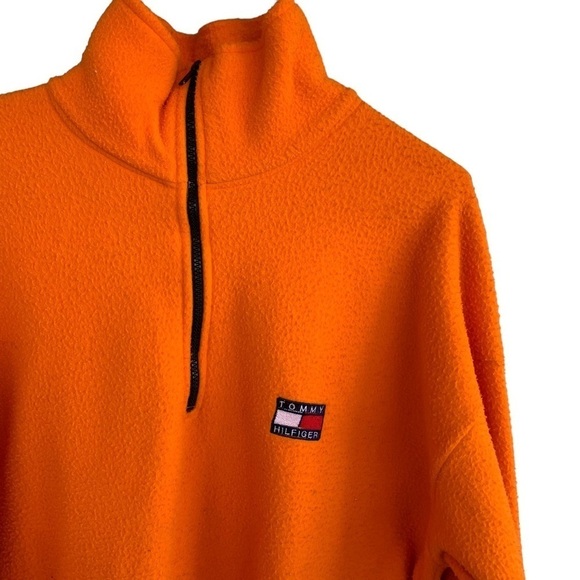 Vintage Tommy Hilfiger 1/2 Zip Fleece Pullover Jacket Men’s Size XXL Made in USA - Picture 1 of 6